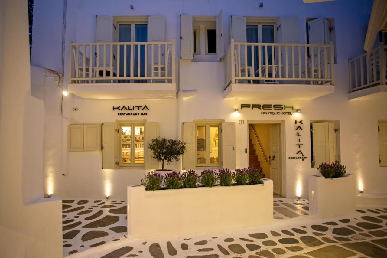 Fresh Boutique Hotel Mykonos Town Bagian luar foto
